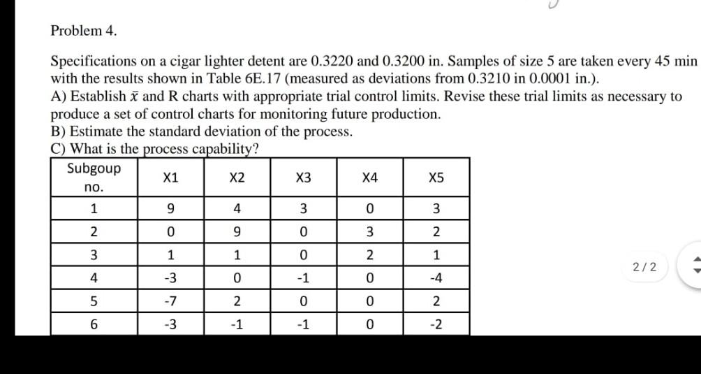 Problem 4. Specifications on a cigar lighter