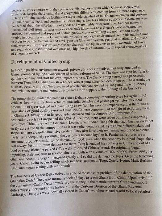 1. Provide an overgiee of Ghana's Business