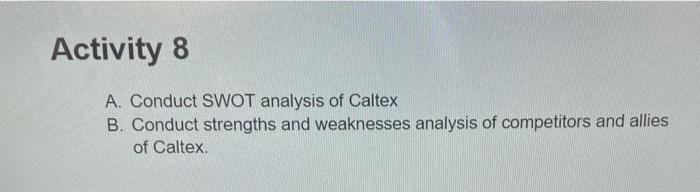 BSBMGT616 Activity 8 A. Conduct SWOT analysis of