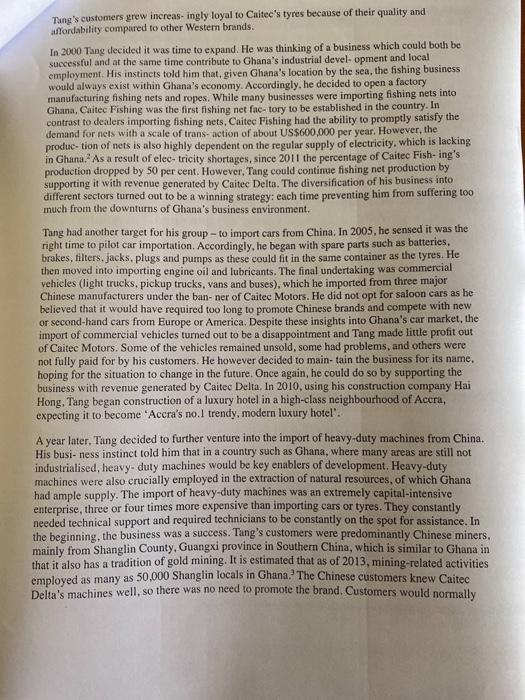 1. Provide an overgiee of Ghana's Business