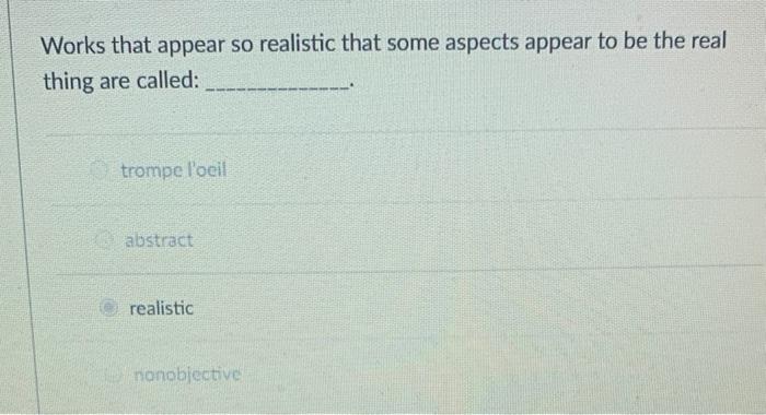 please solve Works that appear so realistic that