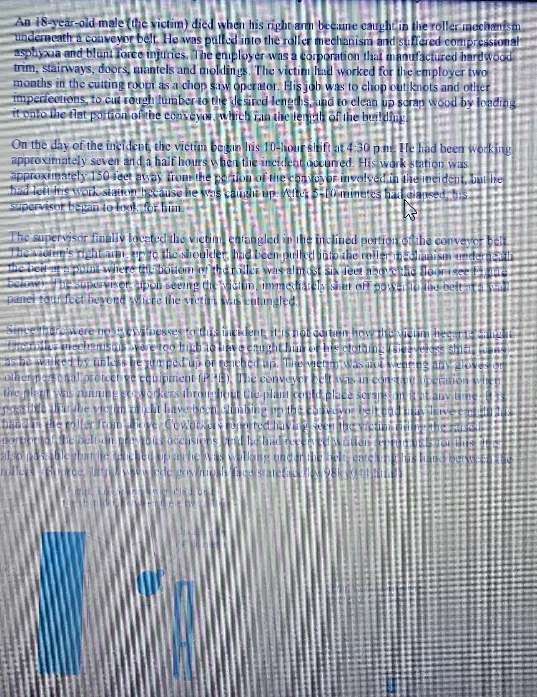 An 18-year-old male (the victim) died when his