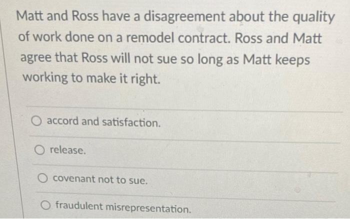 Matt and Ross have a disagreement about the