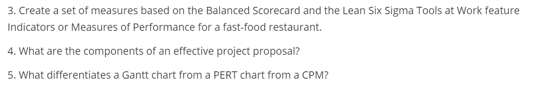 3. Create a set of measures based on the Balanced