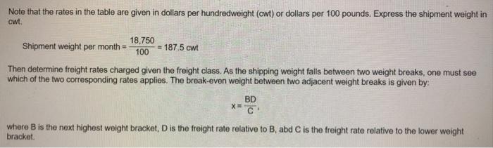 a) What are the shipping costs BEFORE the changes