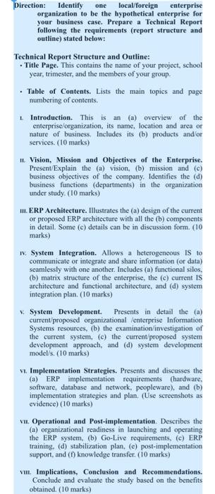 write about a local organization plz Direction: