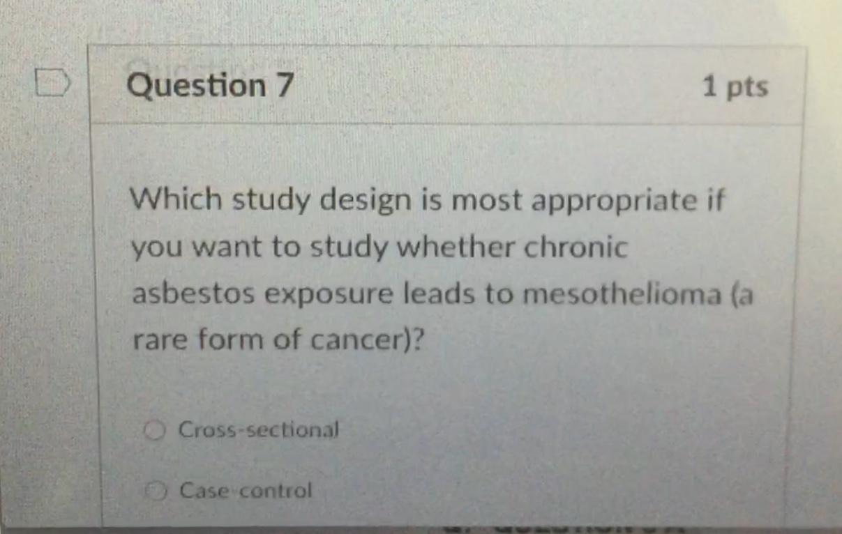 Question 5 pts Complete the statement: If an