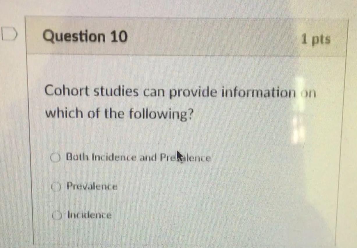 Question 5 pts Complete the statement: If an