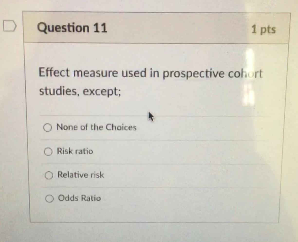 Question 5 pts Complete the statement: If an