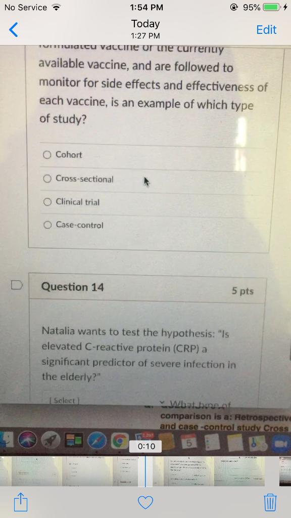 Question 5 pts Complete the statement: If an