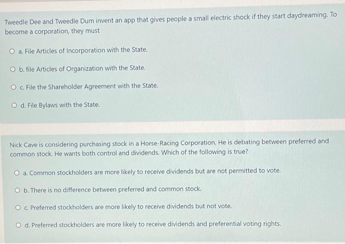 Tweedle Dee and Tweedle Dum invent an app that