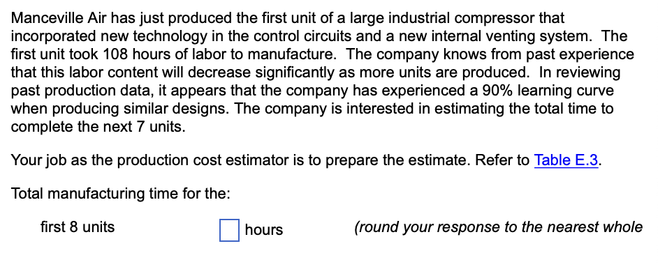 Manceville Air has just produced the first unit
