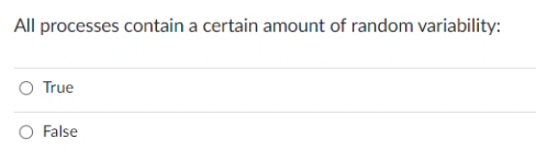 All processes contain a certain amount of random