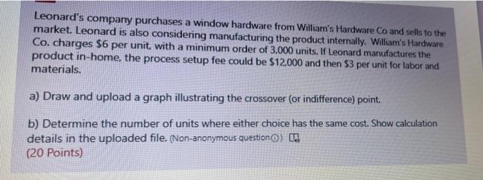 Leonard's company purchases a window hardware