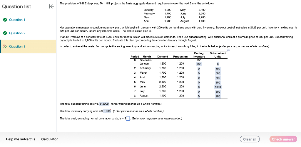 Her operations manager is considering a new plan,