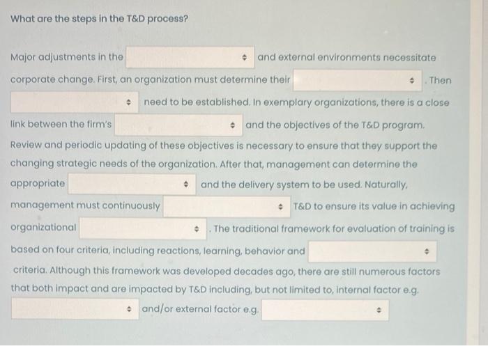 please use options listed What are the steps in