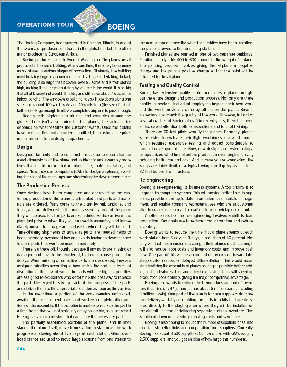 1. What did they do to 'lean' their operations?