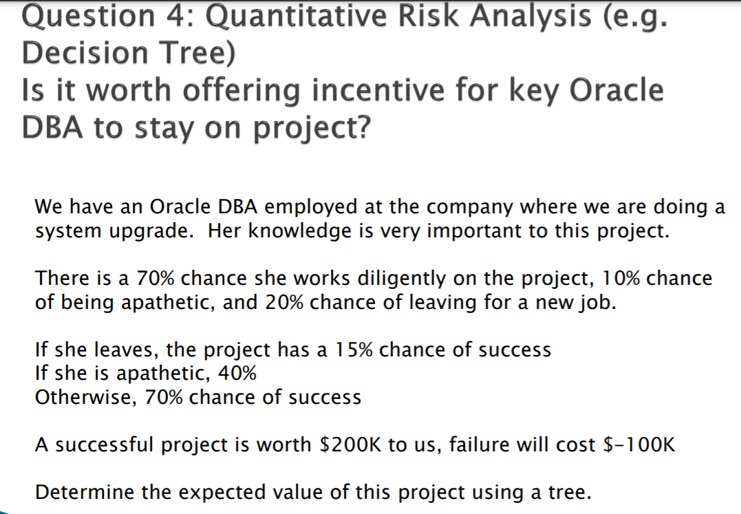 Question 4: Quantitative Risk Analysis (e.g.