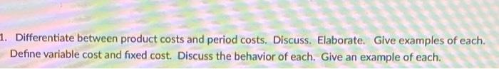 Question 3 The inventory turnover ratio shows how
