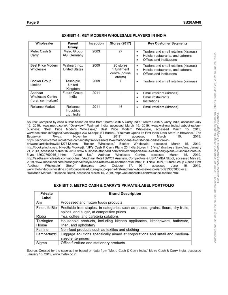 What key challenges is Metro C&C facing from