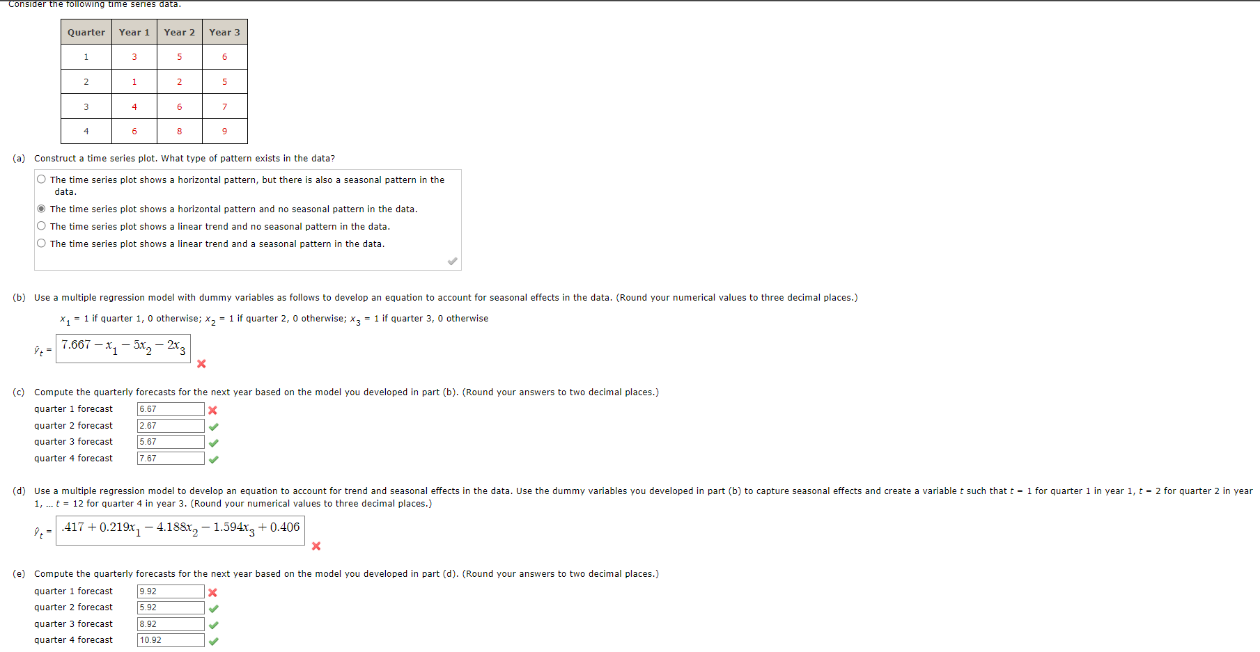 (a) Construct a time series plot. What type of