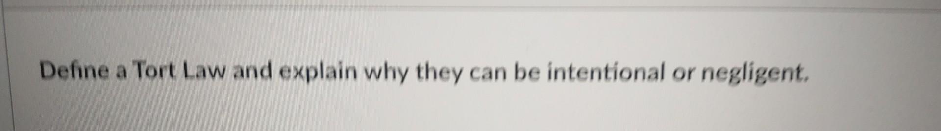 Define Statutory Law and give an example. Define