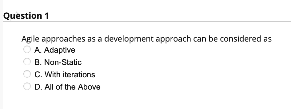 FAST ANSWER GETS LIKES Agile approaches as a