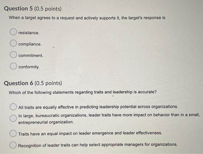 Question 1 (0.5 points) Task independence is a