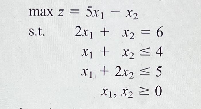 Can u solve it with two phase method. But can u