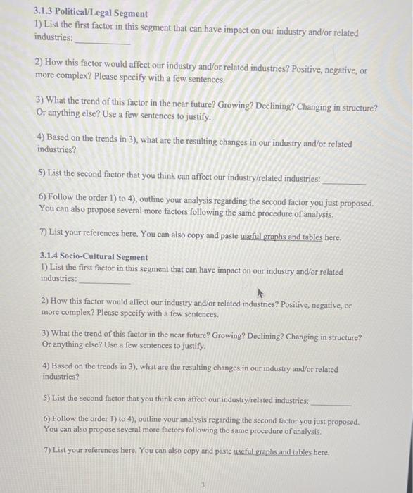 industry is EOG Resources 3.1.3 Political/Legal