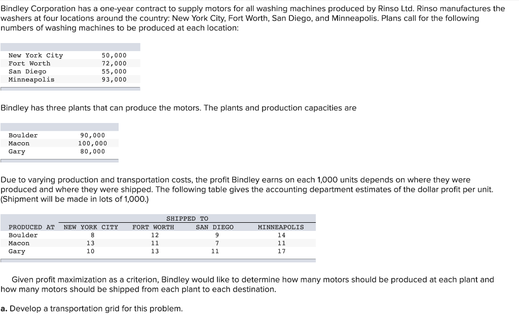 Bindley Corporation has a one-year contract to