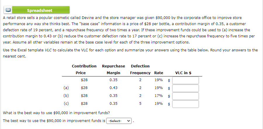 A retail store sells a popular cosmetic called