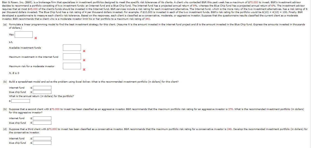 investor. BQ.R recommends that a client who is a