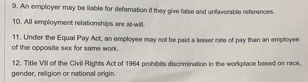 True or Flase!!! Answer only! Please answer all