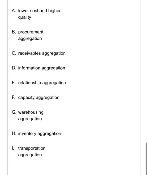 Match Column A (descriptions or examples) with