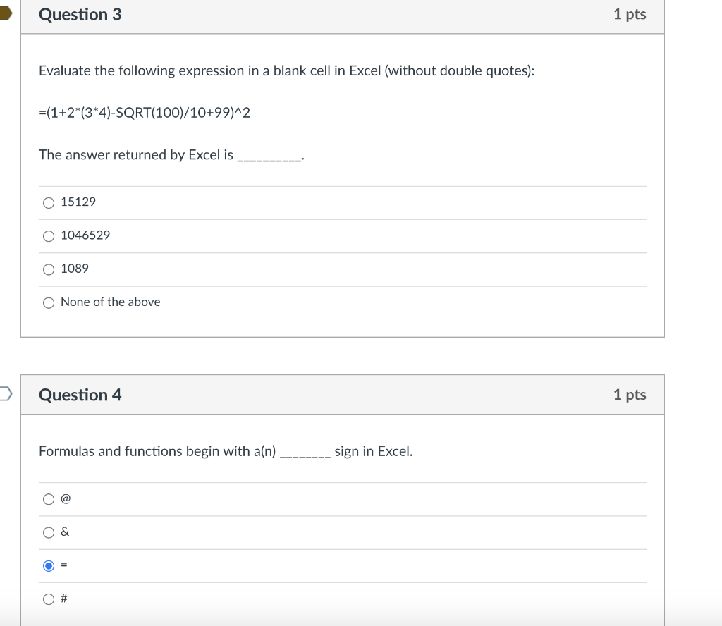 Question 1 1 pts A can contain multiple