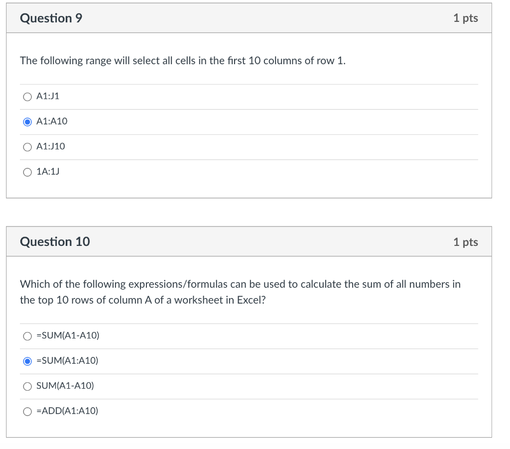 Question 1 1 pts A can contain multiple