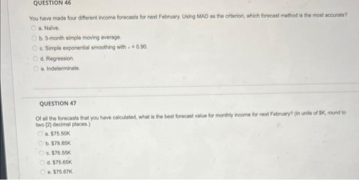 There are three problems: parts 39 to 47. Read
