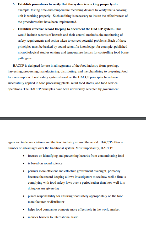 e case study "Harbour Community College Food