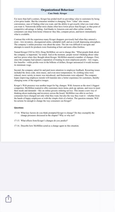 Organizational Behaviour Case Study: Krug For