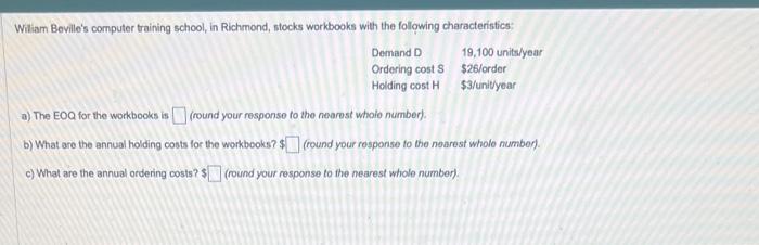 Wiliam Boville's computer training school, in