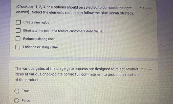 [Checkbox: 1,2,3, or 4 options should be selected