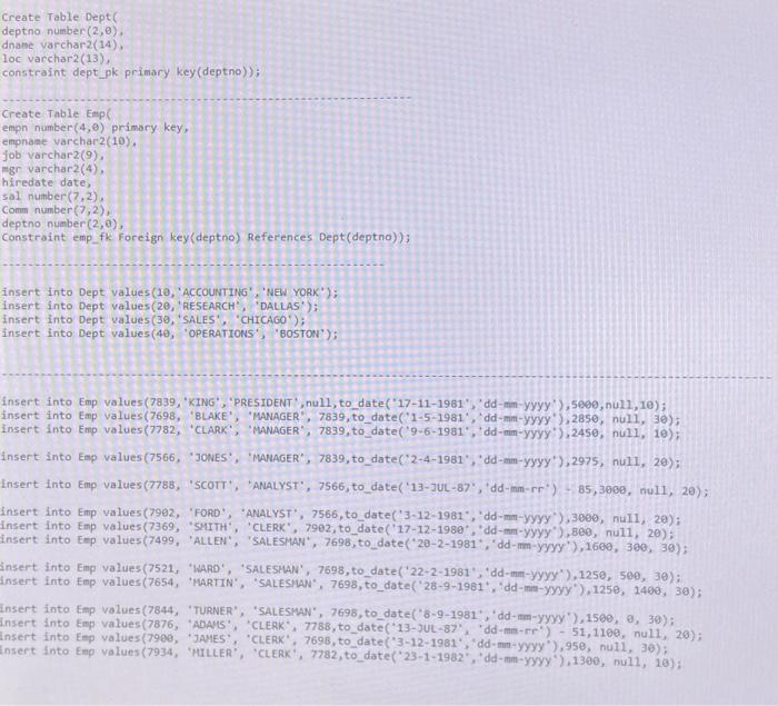 sql Understand the Basic structure of select