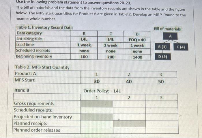 Use the following problem statement to answer