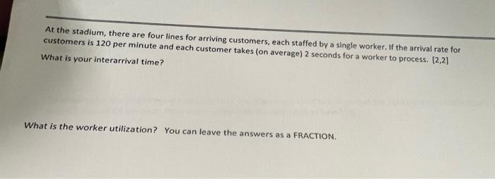 please answer At the stadium, there are four