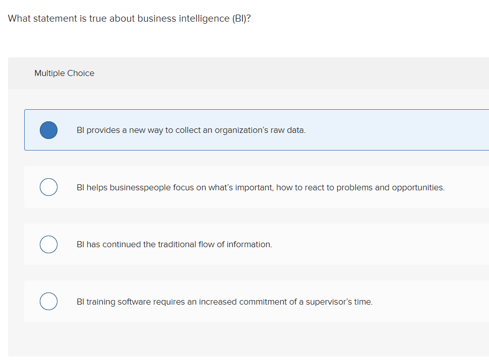 What statement is true about business