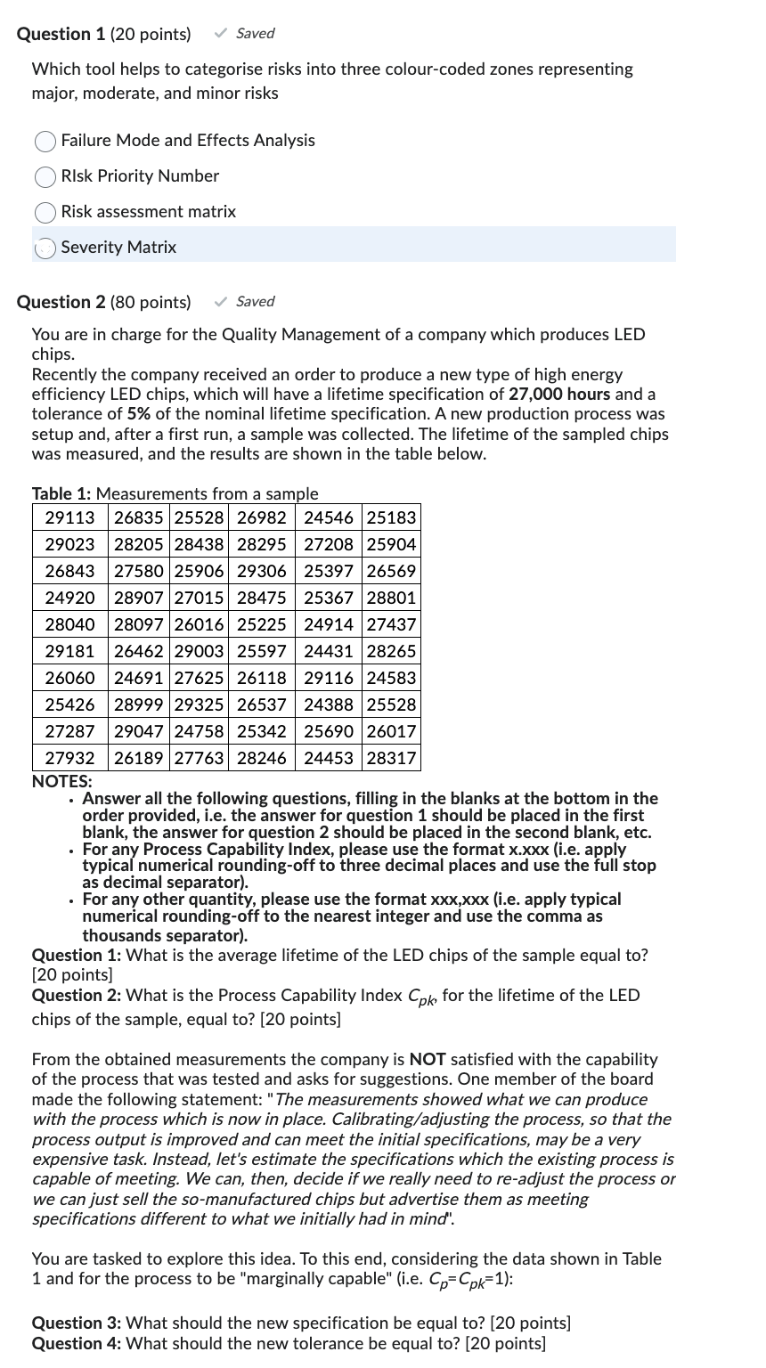 Which tool helps to categorise risks into three