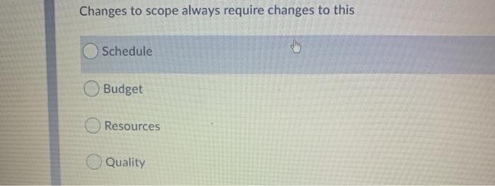 Changes to scope always require changes to this