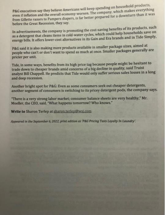 Case Study - Marketing Problem - Proctor \&