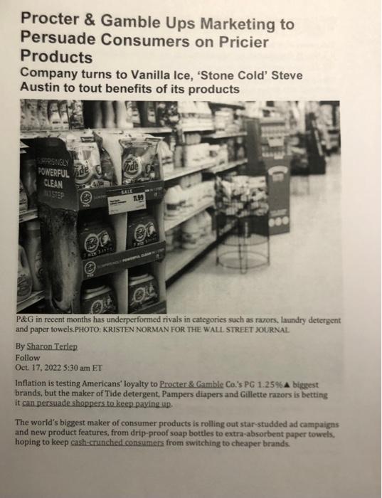 Case Study - Marketing Problem - Proctor \&